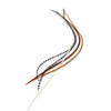 5 Real Feather Hair Extensions with Rings/Loops (Mixed Naturals)