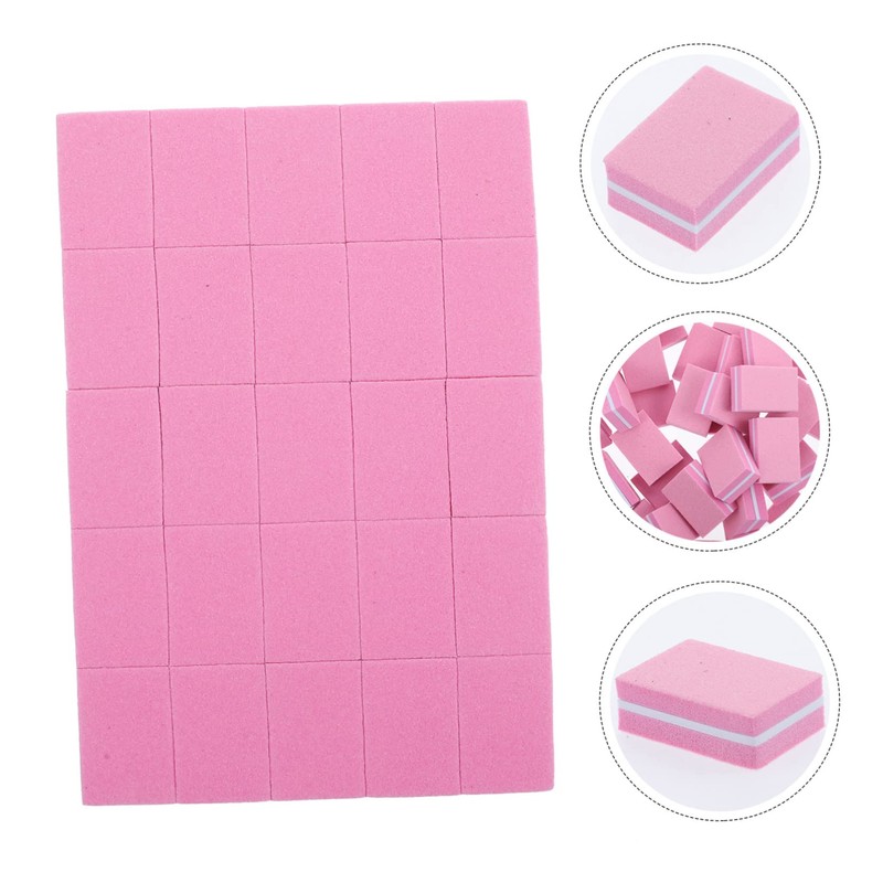 Healvian 50pcs Buffer Block Sponge Spong Nail Buffer Sponge Nail