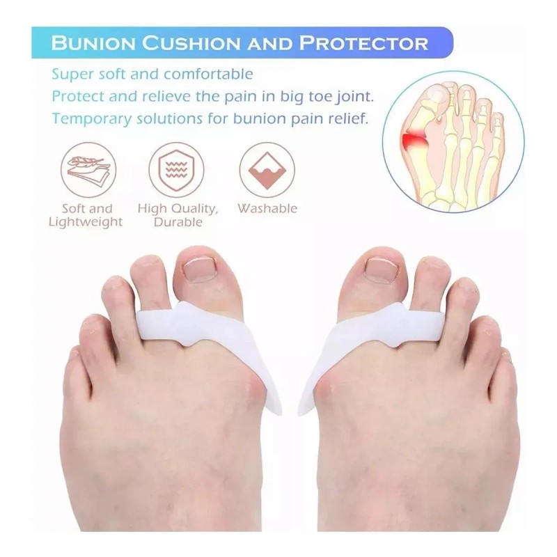 Kit De Correctores De Juanete Y Protectores 11 Pzas Blanco