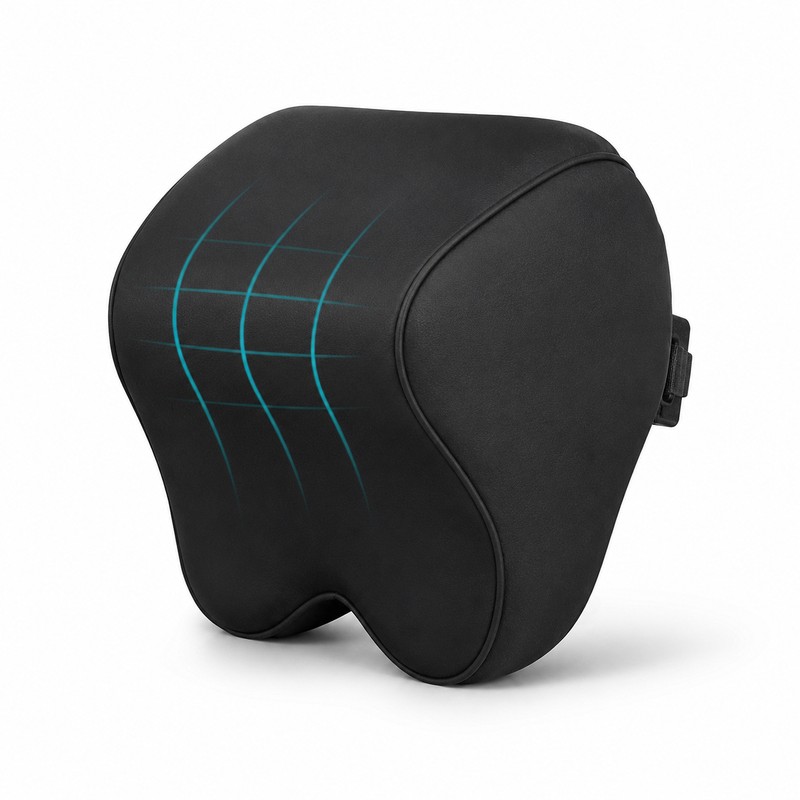 Car Neck Pillow for Driving – Memory Foam Headrest Support