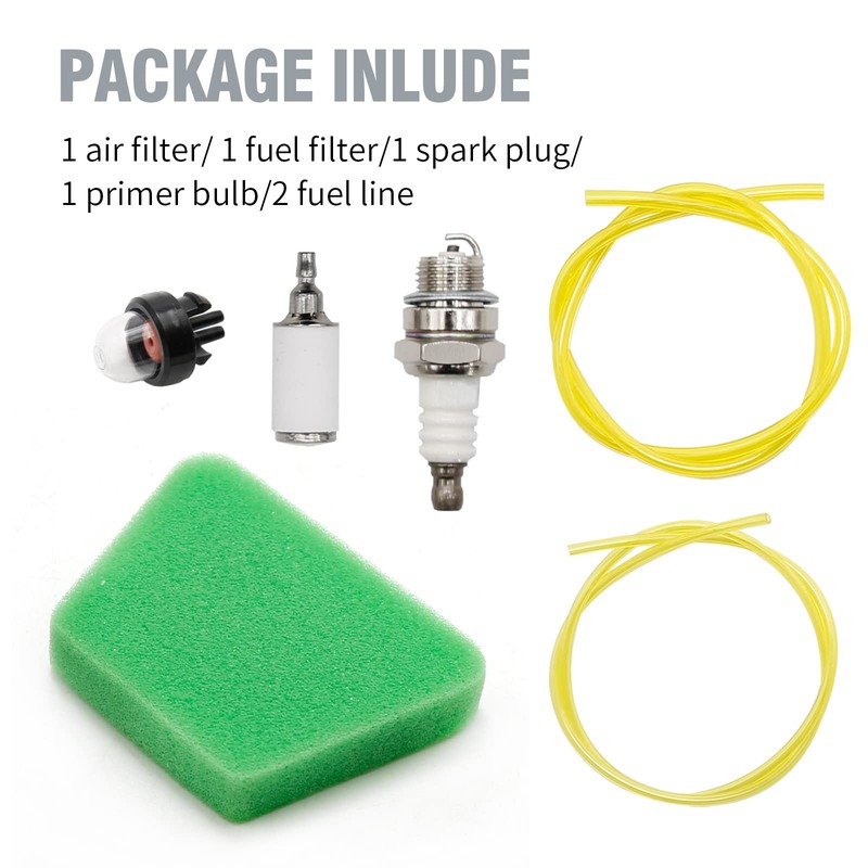 laffoonparts 530037793 Air Filter Primer Bulb Spark Plug Replacement for