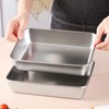 GOVNPJ Set of 3 Breading Pans, Chicken Cutlet Dredging Trays