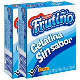 Gelatina Frutiño Sin Sabor x 15g - 2 Pack