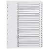 Q-Connect 1-25 Index Multi-Punched Reinforced Board Clear Tab A4 White
