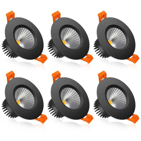 YAMAWIROU 2.5 Inch LED Recessed Lighting, Dimmable COB Downlight 5W