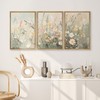 SIGNWIN Framed Canvas Print Wall Art Set Soft Pastel Wildflower