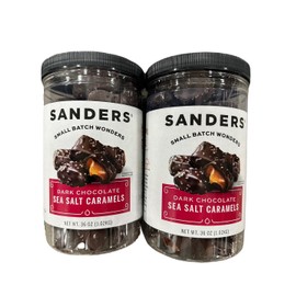 Generic Sanders Dark Chocolate Sea salt Caramels 36oz (Pack of 2), Small