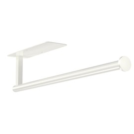 ASTOFLI White Paper Towel Holder Wall Mount, Under Cabinet Paper Towel Holder White, Self Adhesive Paper Towel Holder Under Cabinet No Drilling, Stick On Paper Towel Holder Rv, Kitchen Decor