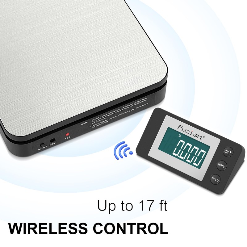 Fuzion Shipping Scale - Wireless Postal Scale 110LB x 0.1oz,