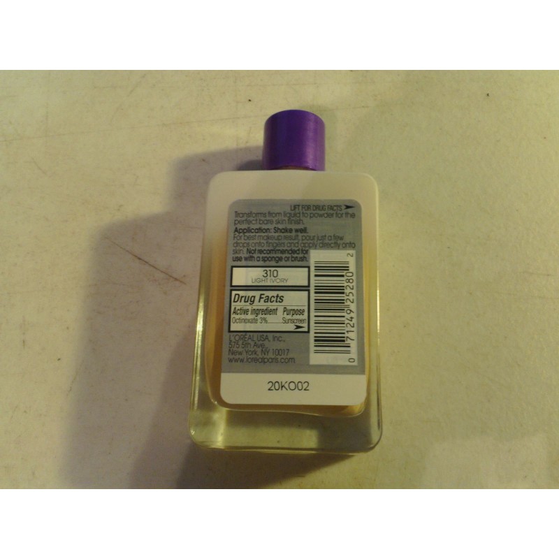 LOREAL 2 bottle lot LOREAL MAGIC NUDE LIQUID POWDER PERFECTING