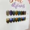 Subtle charm magnetic gelHandmade nail tips - Short nose pin