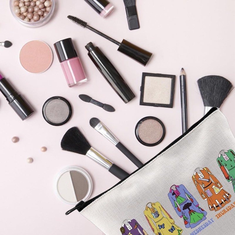 Teacher Gift Monday Tuesday Wednesday Thursday Friday Makeup Bag Educator