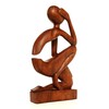 G6 Collection 12" Abstract Sculpture Wooden Handmade Handcrafted Art -