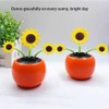 1 Pc Cute Sunflower Solar Powered Dancing Flower, Decoration Gift,