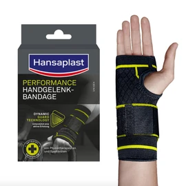 Hansaplast Performance Handgelenk-Bandage, Handgelenkstütze stabilisiert & entlastet das Gelenk, Handgelenkschoner für rechtes & linkes Handgelenk unterstützt die aktive Erholung, Größe L/XL