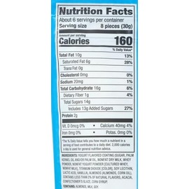 Greek Yogurt Flavored Covered Almonds, Gluten Free Kosher Snack Snacking Food Treat, 6.5oz Well Market Bag