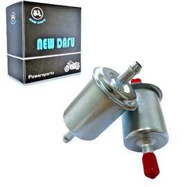 NEW DAFU InLine Gas Fuel Filter 15 Micron,1/4-Inch OD for 1/4" Fuel Lines,Applicable to High-Pressure EFI Fuel Engine Cars Motorcycles Marine Engine -2 Pcs