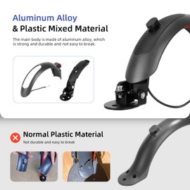 ulip Scooter Rear Fender with tail light brake Scooter Replacement Accessory Compatible with Xiaomi M365 Pro Pro 2 1S MI3 Swagger 5 Scooter with Screws Grey