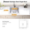Beleeb 15 Inch Drop In Bar Sink，18-Gauge Small Kitchen Sink