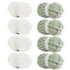 HOMBYS 8 Pack Assorted Chunky Yarn for Crocheting,Super Bulky Large