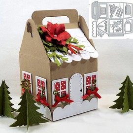 Christmas Metal Stencils Tree Door Merry Christmas Candy Gift Box Cutting Dies DIY Scrapbooking Photo Album Decorative Embossing Paper Cards