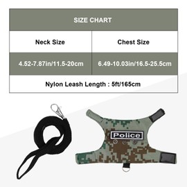 Hypeety Bearded Dragon Harness and Leash Set Adjustable Escape Proof Lizard Leash 4 Pack Outdoor Walking Training Leash and Harness for Bearded Dragon Lizard Reptiles (Green)