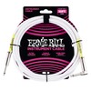 Ernie Ball Instrument Cable, Straight/Angle, 10ft, White (P06049)