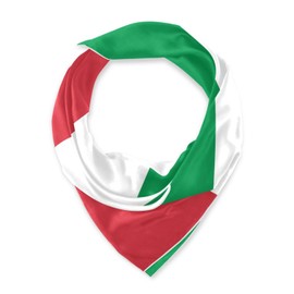 Italy Flag Silk Scarf Women Silk Neckerchief Sleep Hair Wrap Head Scarf Square Headwear Lady Aesthetic Accessory 35.4 * 35.4in