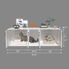 Sosiuel,Cat Litter Box Enclosure for 2 Cats,cat Litter Box Enclosure