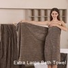 Mistyrose Bath Towels,4 Pack Dark Curry 35"x70" Large Bath Towels