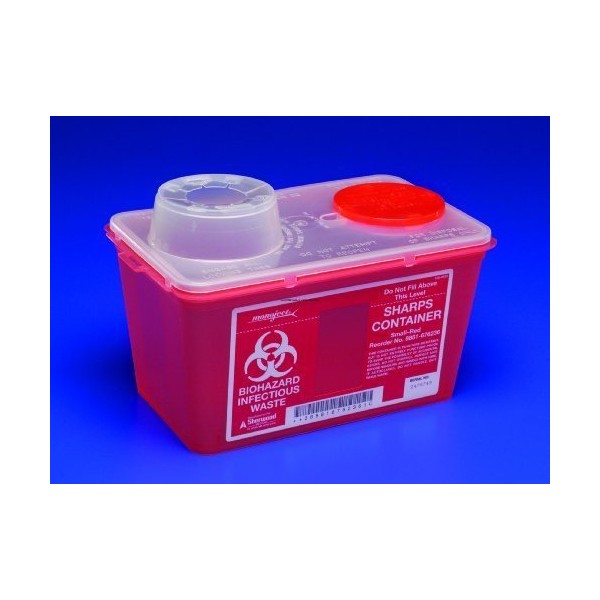 SharpSafety Monoject Sharps Container Part No. 8881676285 KENDALL HEALTHCARE PROD.