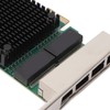 PCIE X1 Ethernet Card 4 Port RJ45 Copper Interface JL82571GB