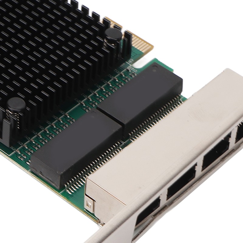 PCIE X1 Ethernet Card 4 Port RJ45 Copper Interface JL82571GB