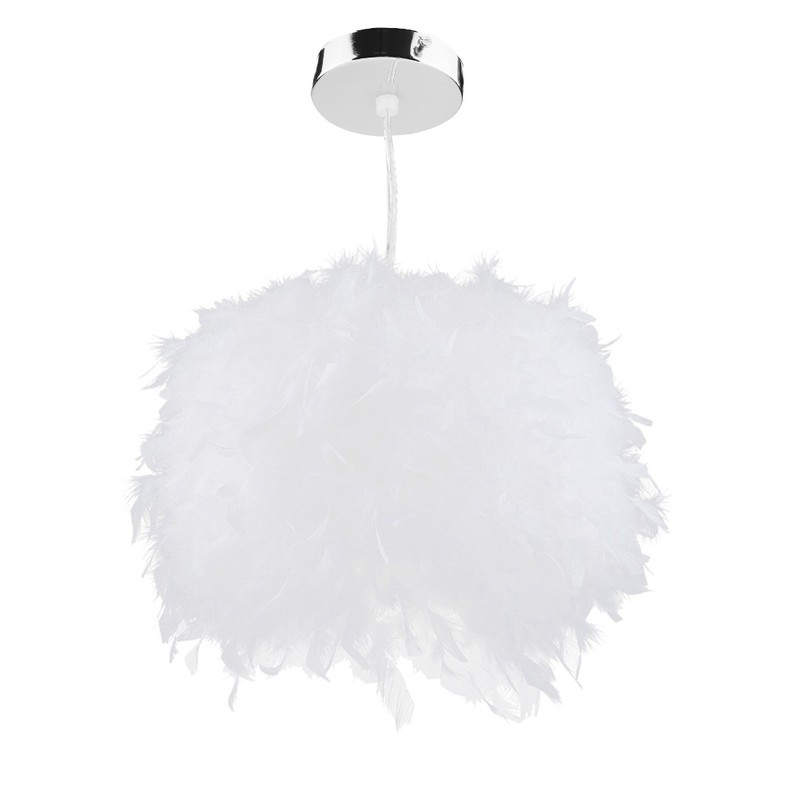 Feather Pendant Droplight Hanging Lamp for Living Room Exhibition Hall
