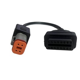 Fits for Har-Ley 4pin Can Bus Compatible with Harley Davidson Fuel Injected Models with 4 Pin Connector to OBD2 Diagnostic Scanner Adapter Cable for Motorcycle Motobike