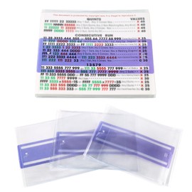 Mahjong Card Sleeve Positioning Set(Includes 4Pcs Mahjong Card Sleeve and 4Pcs Line Finder),Use together to Protect Your Mah jong Cards and Quickly Identify Winning Combinations During Gameplay,Purple