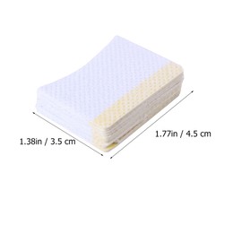 FOMIYES Gentle Makeup Remover Pads Arc Design 160pcs Eyelash Removal Pads Suitable for Home Salon Use