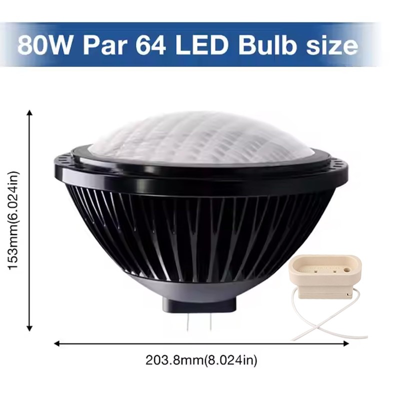 BAOMING PAR64 LED Bulb Replace Traditional 1000w PAR64 15° 80W