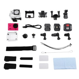 4K Wifi Waterproof HD High Definition Sports Camera Camcorder with Controller (Red)