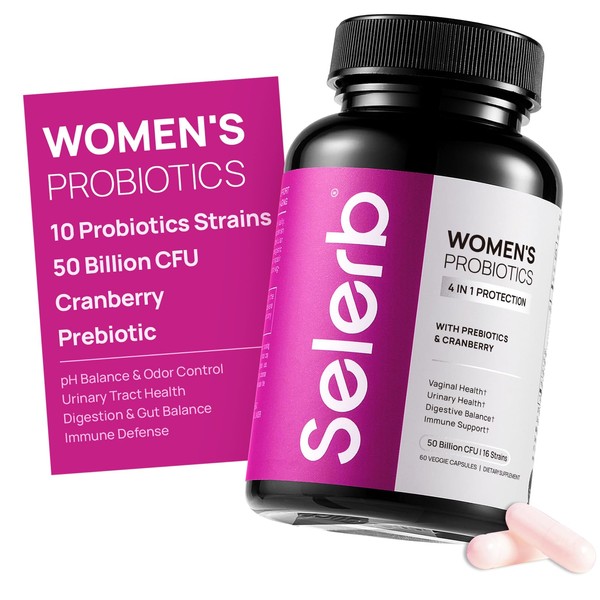 Selerb Vaginal Probiotics for Women - 50 Billion CFU with