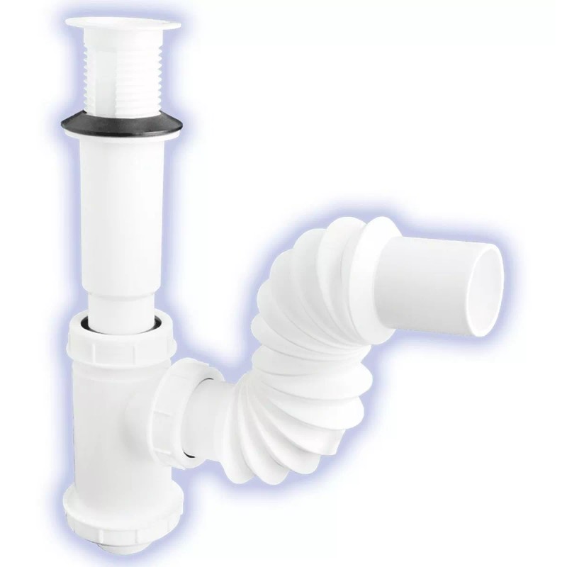 Fleximatic Cespol P/lavabo Flexible Bote Chico (2218) Fleximatic Color Blanco
