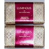 2 LUMINOUS 5 OZ. SHEA BUTTER CLEANSING BAR SOAP bath