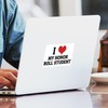 CafePress I Love My Honor Roll Student Rectangle Sticker Rectangle