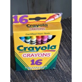 Crayola Vintage Binney & Smith 1997 Crayola Crayons Box of 16 NEW, Made In The USA  90s