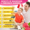 2 Pack Magnesium L-Threonate Gummies 1000MG, Magnesium Threonate Supplement for