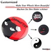 Rhinotuning 4 x 62mm Curious Cat Pattern Lettering ABS Material