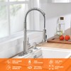 OWOFAN Kitchen Sink Faucet with Soap Dispenser, Kitchen Faucet with