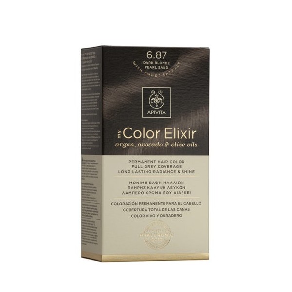 Apivita My Color Elixir N6.87 -Permanent Hair Color Full Grey