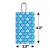 Mermaid Fish Scale Pattern Luggage Card Suitcase Carry-On ID Tag