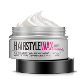 Cera Gris para Cabello Color Plata Silver Grey Hairstyle Wax Secado Rapido